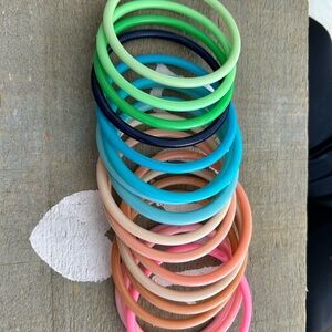 4/$50 vintage 1990 Colorful Bangle Set for kids or woman